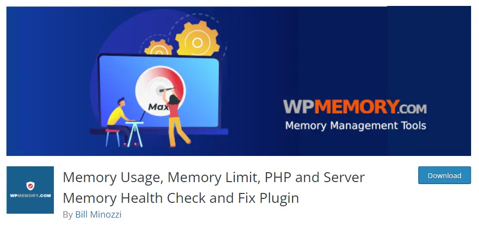 افزونه Memory Usage, Memory Limit, PHP and Server Memory Health Check and Fix Plugin