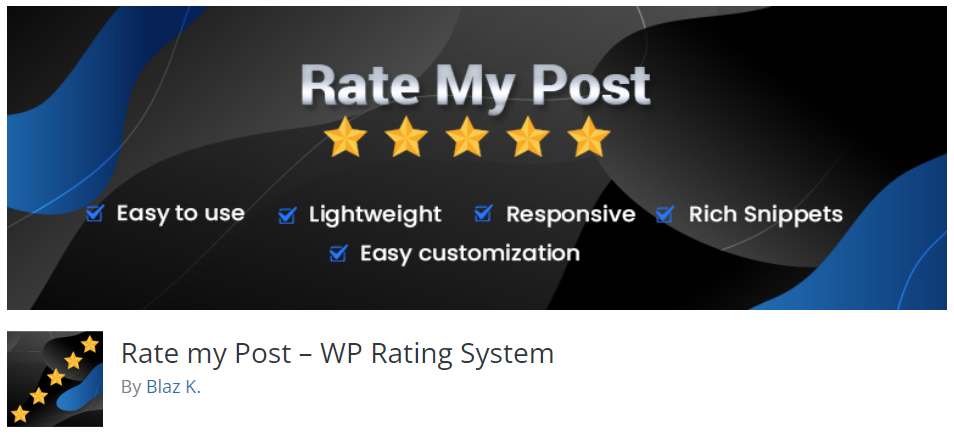 افزونه Rate my Post – WP Rating System