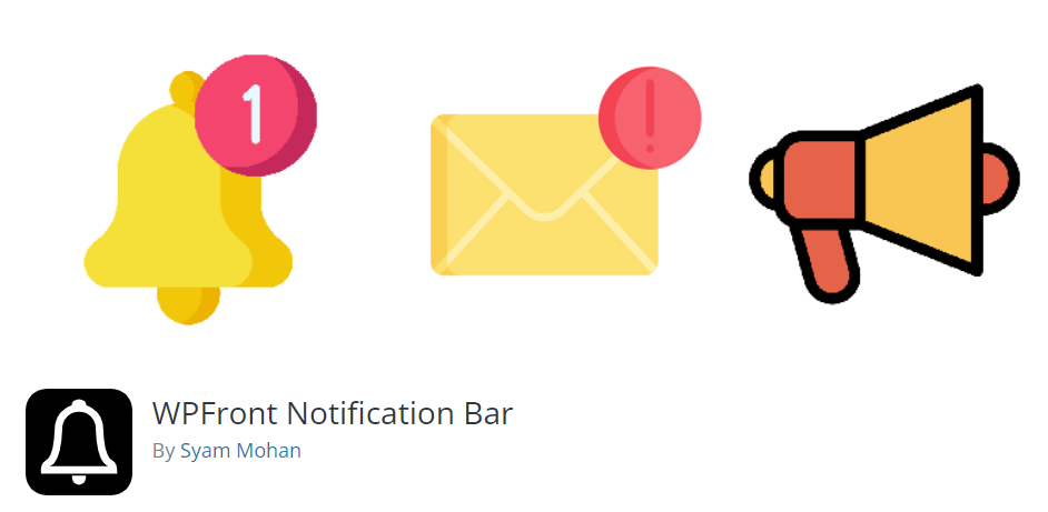 WPFront Notification Bar plugin